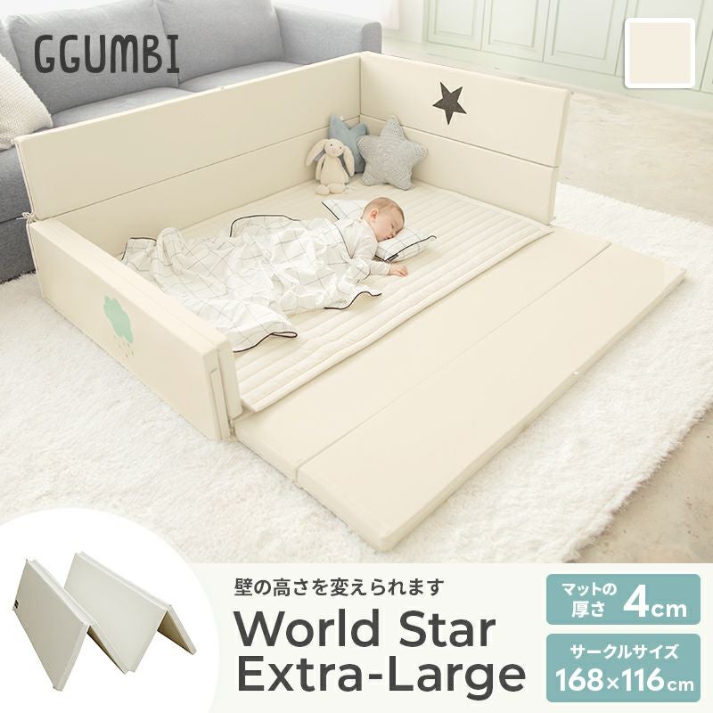 GGUMBI] サークルマット World Star Extra-Large ワールドスター